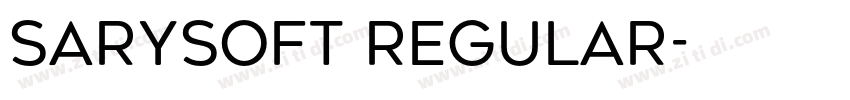 SarySoft Regular字体转换